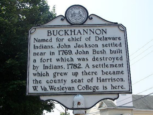 buckhannon historic sign